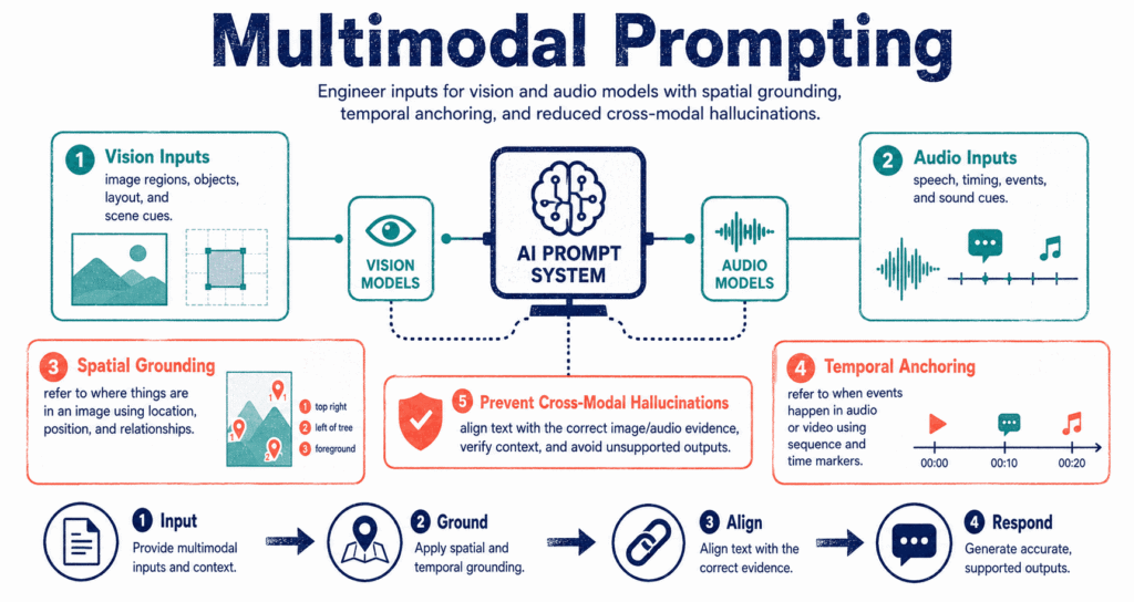 multimodal prompting to engineer inputs for vision and audio models